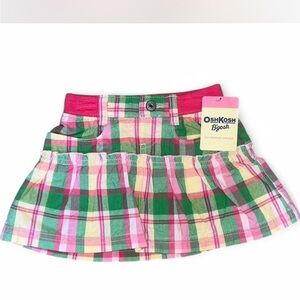 OshKosh B'gosh Plaid Skirt NWT